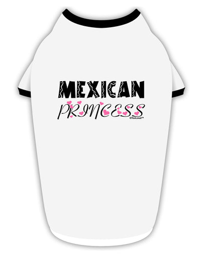 Mexican Princess - Cinco de Mayo Stylish Cotton Dog Shirt by TooLoud-Dog Shirt-TooLoud-White-with-Black-Small-Davson Sales