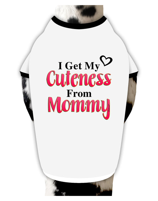 Cuteness From Mommy Dog Shirt-Dog Shirt-TooLoud-White-with-Black-Small-Davson Sales