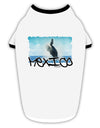 Mexico - Whale Watching Cut-out Stylish Cotton Dog Shirt-Dog Shirt-TooLoud-White-with-Black-Small-Davson Sales