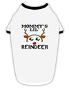 Mommy's Lil Reindeer Boy Stylish Cotton Dog Shirt-Dog Shirt-TooLoud-White-with-Black-Small-Davson Sales