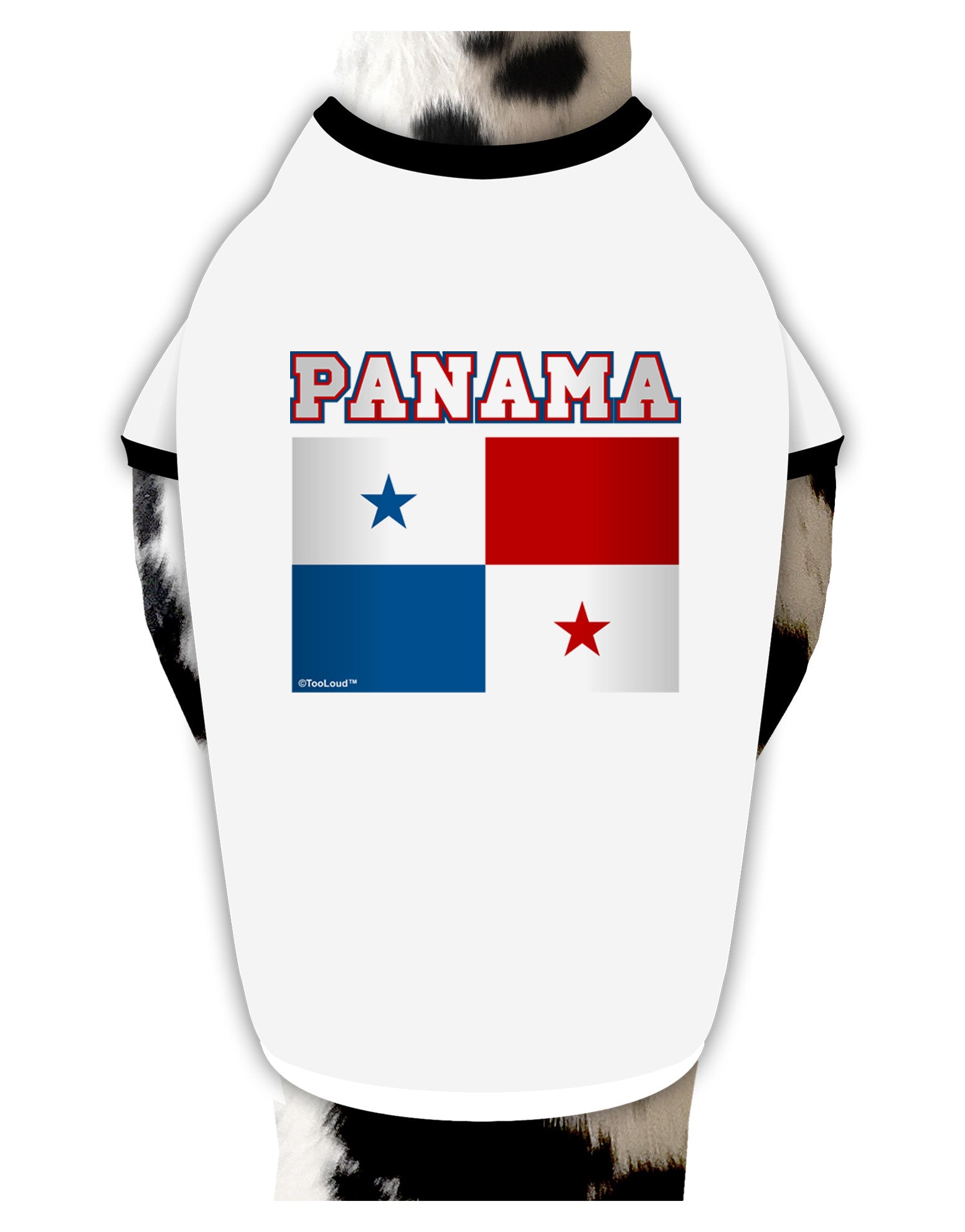 Panama Flag Dog Shirt-Dog Shirt-TooLoud-White-with-Black-Small-Davson Sales