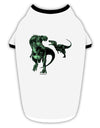 Jurassic Dinosaur Design 1 Stylish Cotton Dog Shirt by TooLoud-Dog Shirt-TooLoud-White-with-Black-Small-Davson Sales