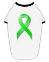 Lyme Disease Awareness Ribbon - Lime Green Stylish Cotton Dog Shirt-Dog Shirt-TooLoud-White-with-Black-Small-Davson Sales