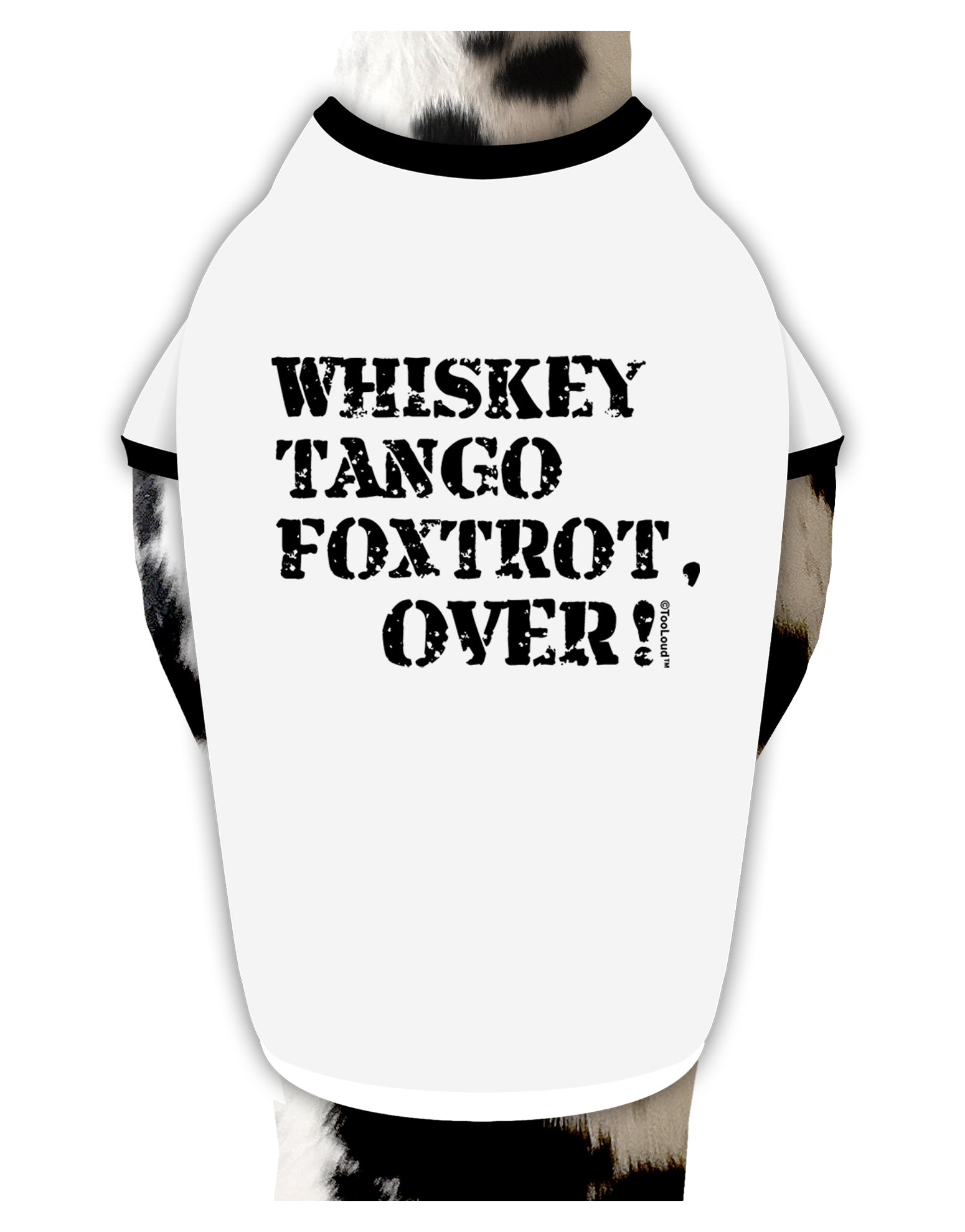 Whiskey Tango Foxtrot WTF Dog Shirt by TooLoud-Dog Shirt-TooLoud-White-with-Black-Small-Davson Sales