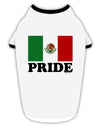 Mexican Pride - Mexican Flag Stylish Cotton Dog Shirt by TooLoud-Dog Shirt-TooLoud-White-with-Black-Small-Davson Sales