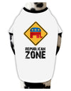 Republican Zone Stylish Cotton Dog Shirt by TooLoud-Dog Shirt-TooLoud-White-with-Black-Small-Davson Sales