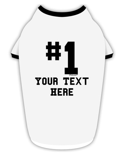 Personalized Number 1 Stylish Cotton Dog Shirt by TooLoud-Dog Shirt-TooLoud-White-with-Black-Small-Davson Sales