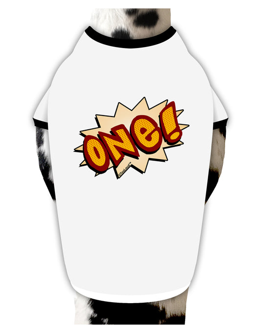 Onomatopoeia One Birthday Dog Shirt by TooLoud-Dog Shirt-TooLoud-White-with-Black-Small-Davson Sales