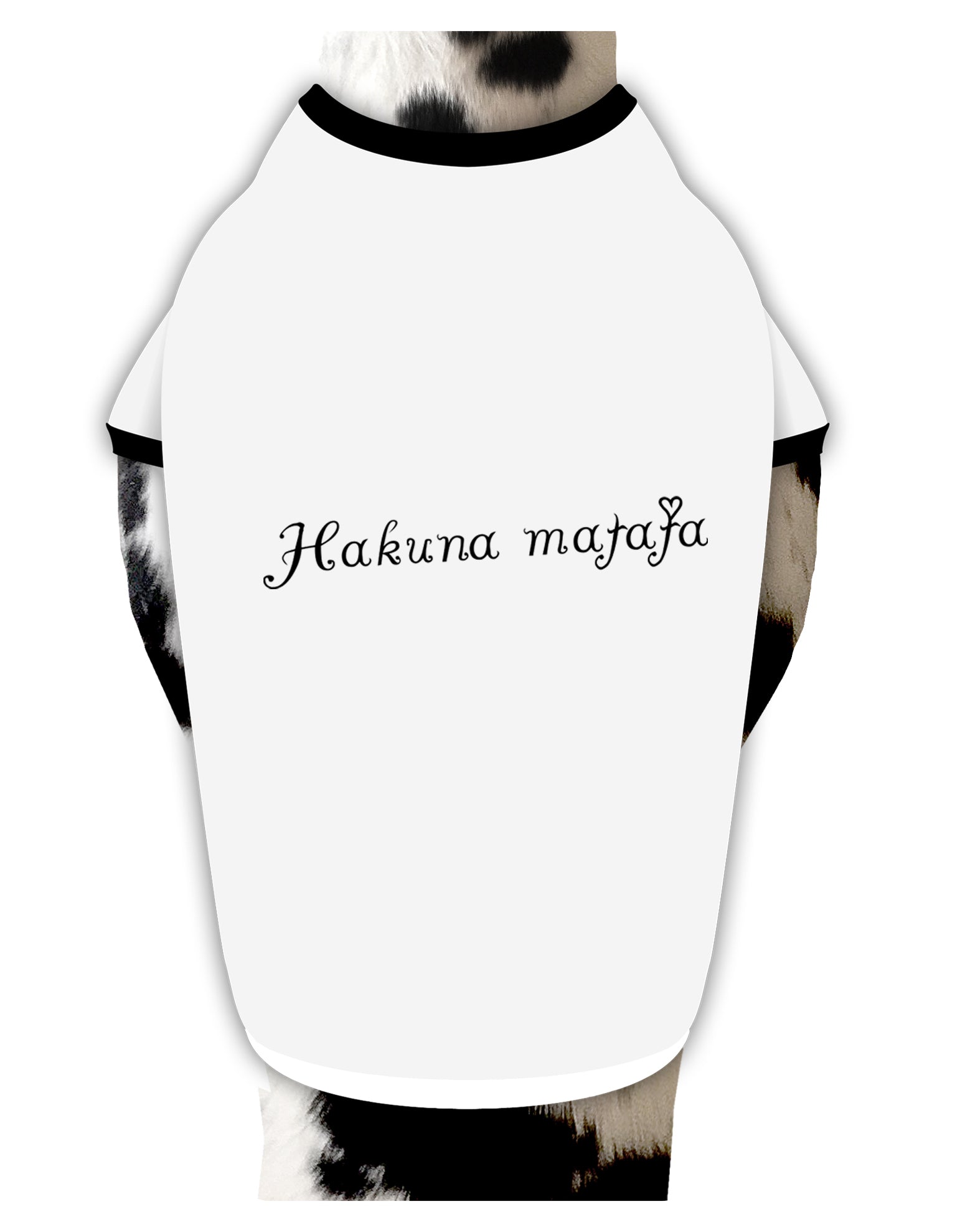 TooLoud Hakuna Matata Dog Shirt-Dog Shirt-TooLoud-White-with-Black-Small-Davson Sales