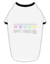 Cute Pastel Bunnies - Hoppy Easter Stylish Cotton Dog Shirt by TooLoud-Dog Shirt-TooLoud-White-with-Black-Small-Davson Sales