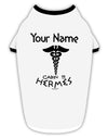 Personalized Cabin 11 Hermes Stylish Cotton Dog Shirt by-Dog Shirt-TooLoud-White-with-Black-Small-Davson Sales