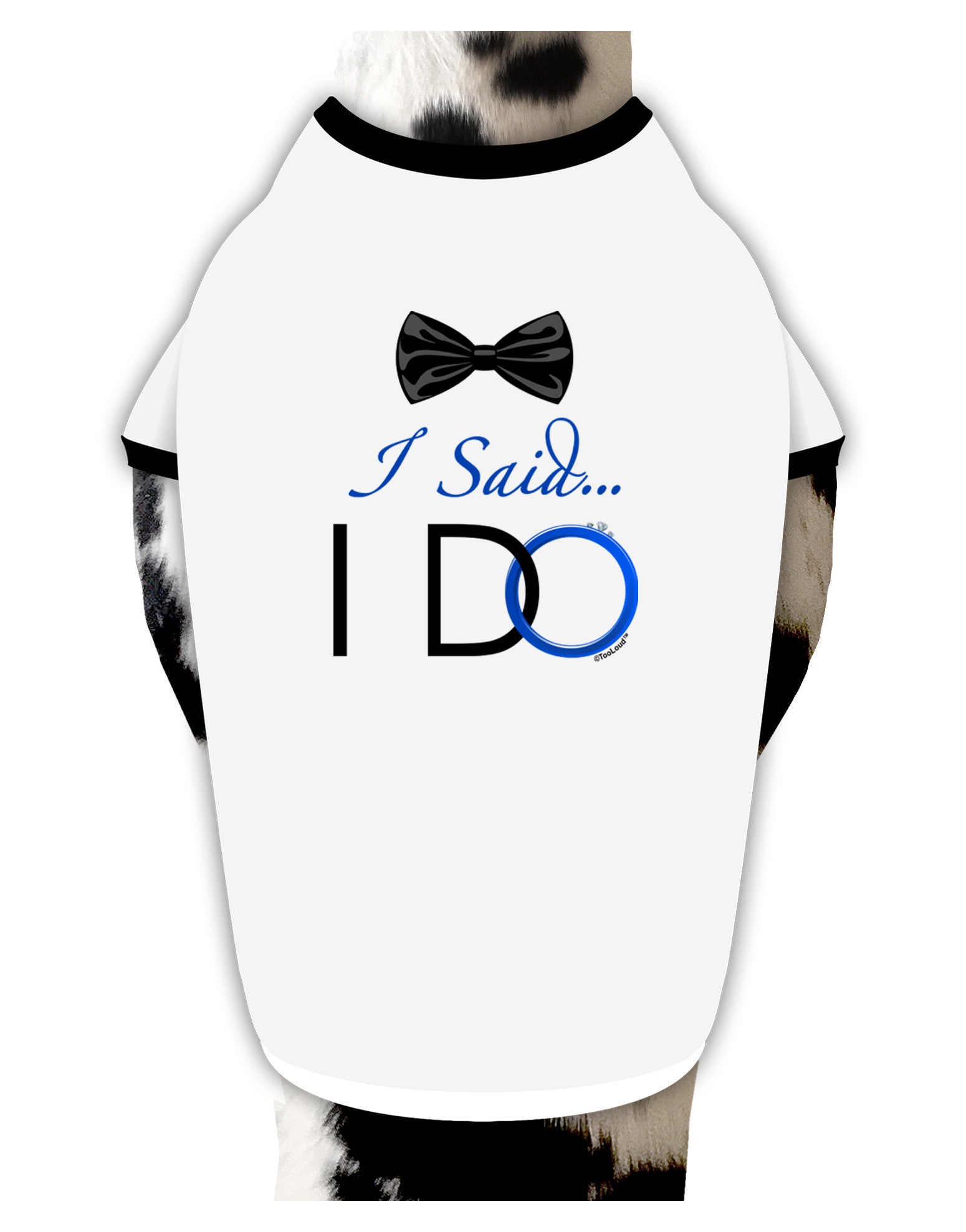 I Said I Do - Groom Dog Shirt-Dog Shirt-TooLoud-White-with-Black-Small-Davson Sales