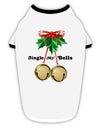 Jingle My Bells Stylish Cotton Dog Shirt-Dog Shirt-TooLoud-White-with-Black-Small-Davson Sales