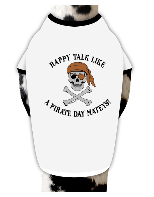 Pirate Day Mateys Dog Shirt-Dog Shirt-TooLoud-White-with-Black-Small-Davson Sales