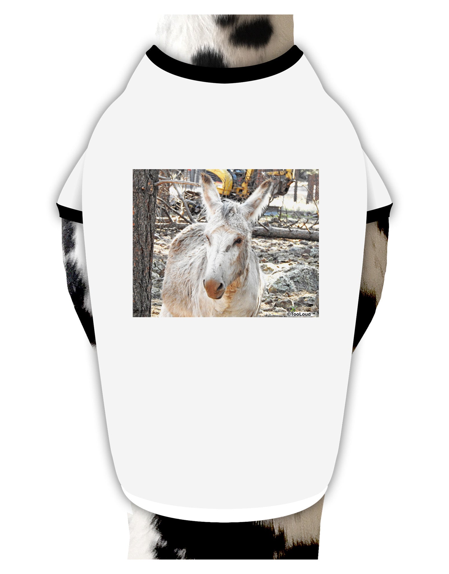 Troubled Burro Dog Shirt-Dog Shirt-TooLoud-White-with-Black-Small-Davson Sales
