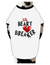 Lil Heart Breaker Stylish Cotton Dog Shirt-Dog Shirt-TooLoud-White-with-Black-Small-Davson Sales