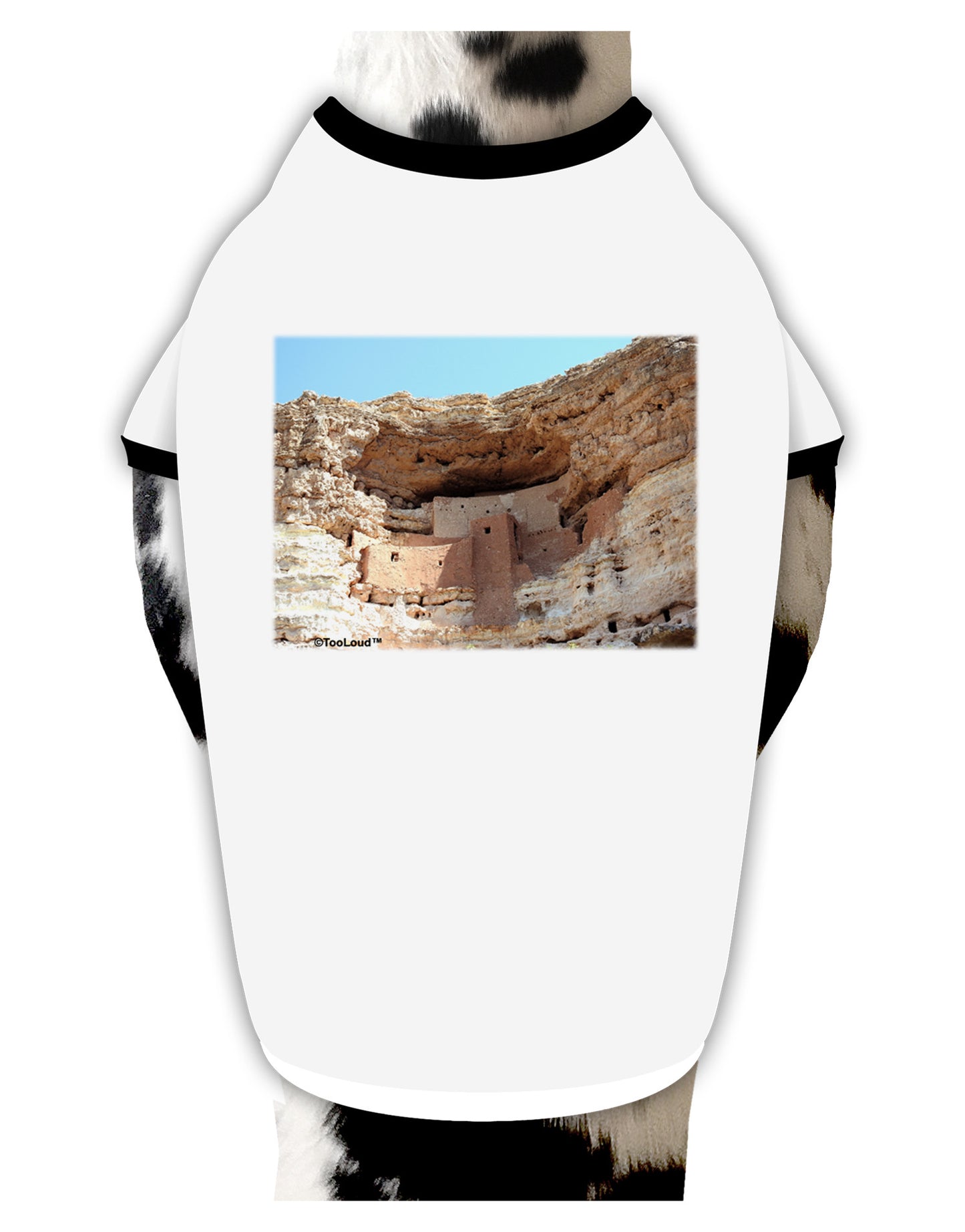 Montezuma Castle Arizona Dog Shirt-Dog Shirt-TooLoud-White-with-Black-Small-Davson Sales