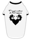 Proud Mother of Dragons Stylish Cotton Dog Shirt-Dog Shirt-TooLoud-White-with-Black-Small-Davson Sales