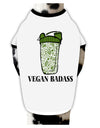 TooLoud Vegan Badass Blender Bottle Dog Shirt-Dog Shirt-TooLoud-White-with-Black-Small-Davson Sales