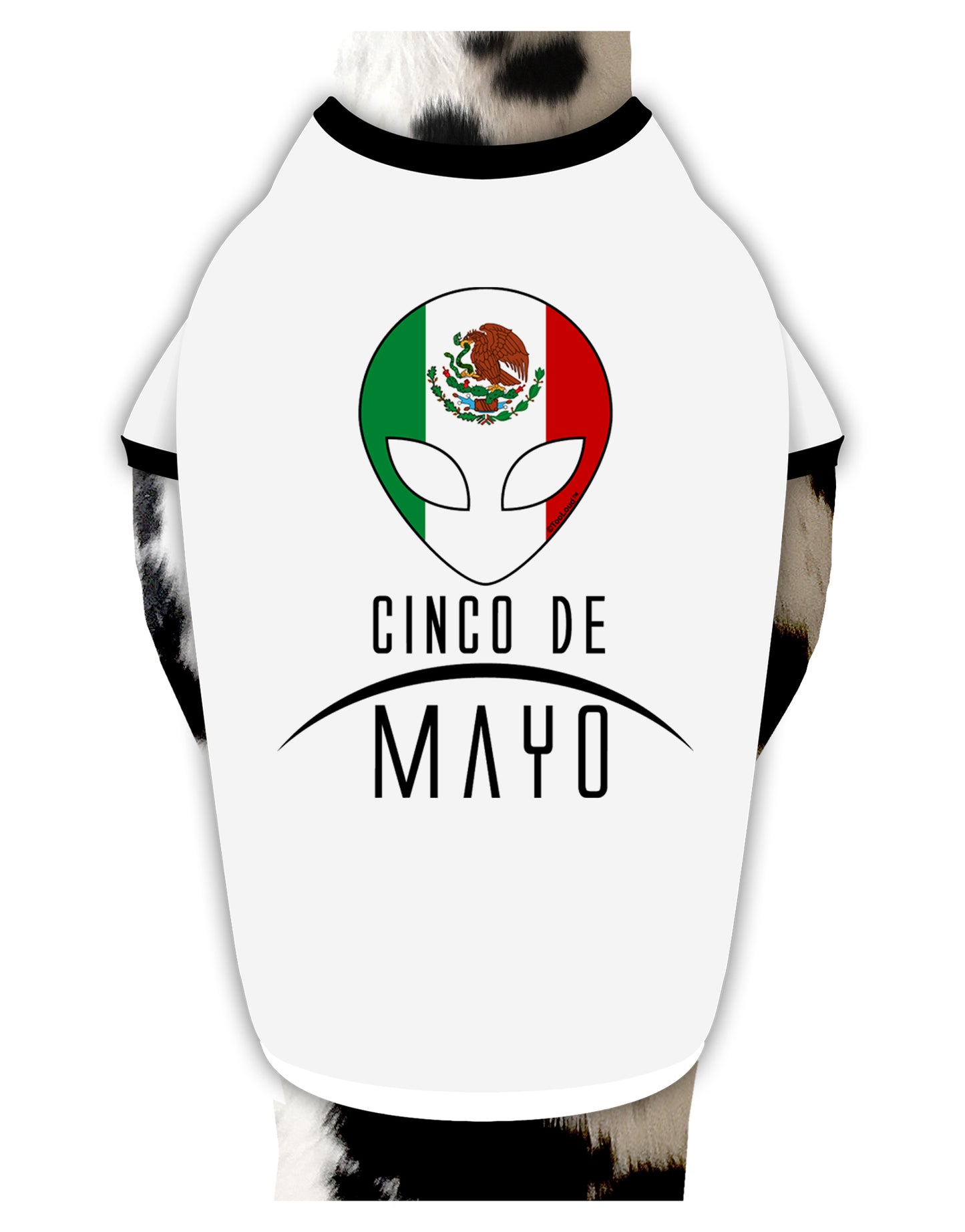 Mexican Extraterrestrial Text Dog Shirt by TooLoud-Dog Shirt-TooLoud-White-with-Black-Small-Davson Sales