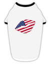 American Flag Lipstick Stylish Cotton Dog Shirt-Dog Shirt-TooLoud-White-with-Black-Small-Davson Sales