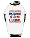 Freedom Fighting Liberal Stylish Cotton Dog Shirt-Dog Shirt-TooLoud-White-with-Black-Small-Davson Sales