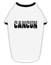 Cancun Mexico - Cinco de Mayo Stylish Cotton Dog Shirt-Dog Shirt-TooLoud-White-with-Black-Small-Davson Sales