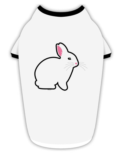 Cute Bunny Rabbit Easter Stylish Cotton Dog Shirt-Dog Shirt-TooLoud-White-with-Black-Small-Davson Sales