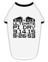 Ultimate Pi Day Design - Mirrored Pies Stylish Cotton Dog Shirt by TooLoud-Dog Shirt-TooLoud-White-with-Black-Small-Davson Sales