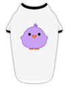 Cute Little Chick - Purple Stylish Cotton Dog Shirt by TooLoud-Dog Shirt-TooLoud-White-with-Black-Small-Davson Sales