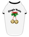 Jingle Balls with Text Stylish Cotton Dog Shirt-Dog Shirt-TooLoud-White-with-Black-Small-Davson Sales