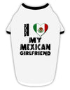 I Heart My Mexican Girlfriend Stylish Cotton Dog Shirt by TooLoud-Dog Shirt-TooLoud-White-with-Black-Small-Davson Sales