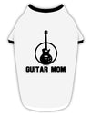 Guitar Mom - Mother's Day Design Stylish Cotton Dog Shirt-Dog Shirt-TooLoud-White-with-Black-Small-Davson Sales