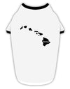 Hawaii - United States Shape Stylish Cotton Dog Shirt by TooLoud-Dog Shirt-TooLoud-White-with-Black-Small-Davson Sales