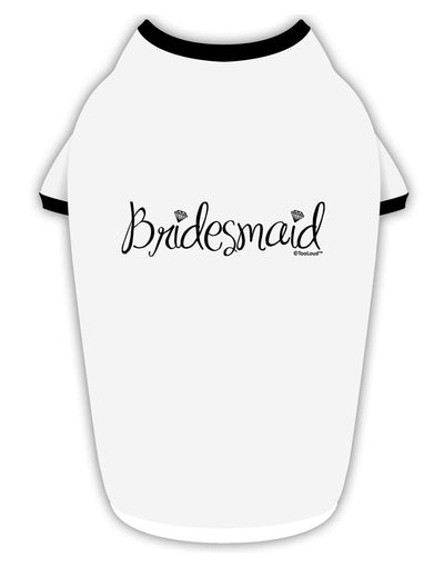 Bridesmaid Design - Diamonds Stylish Cotton Dog Shirt-Dog Shirt-TooLoud-White-with-Black-Small-Davson Sales