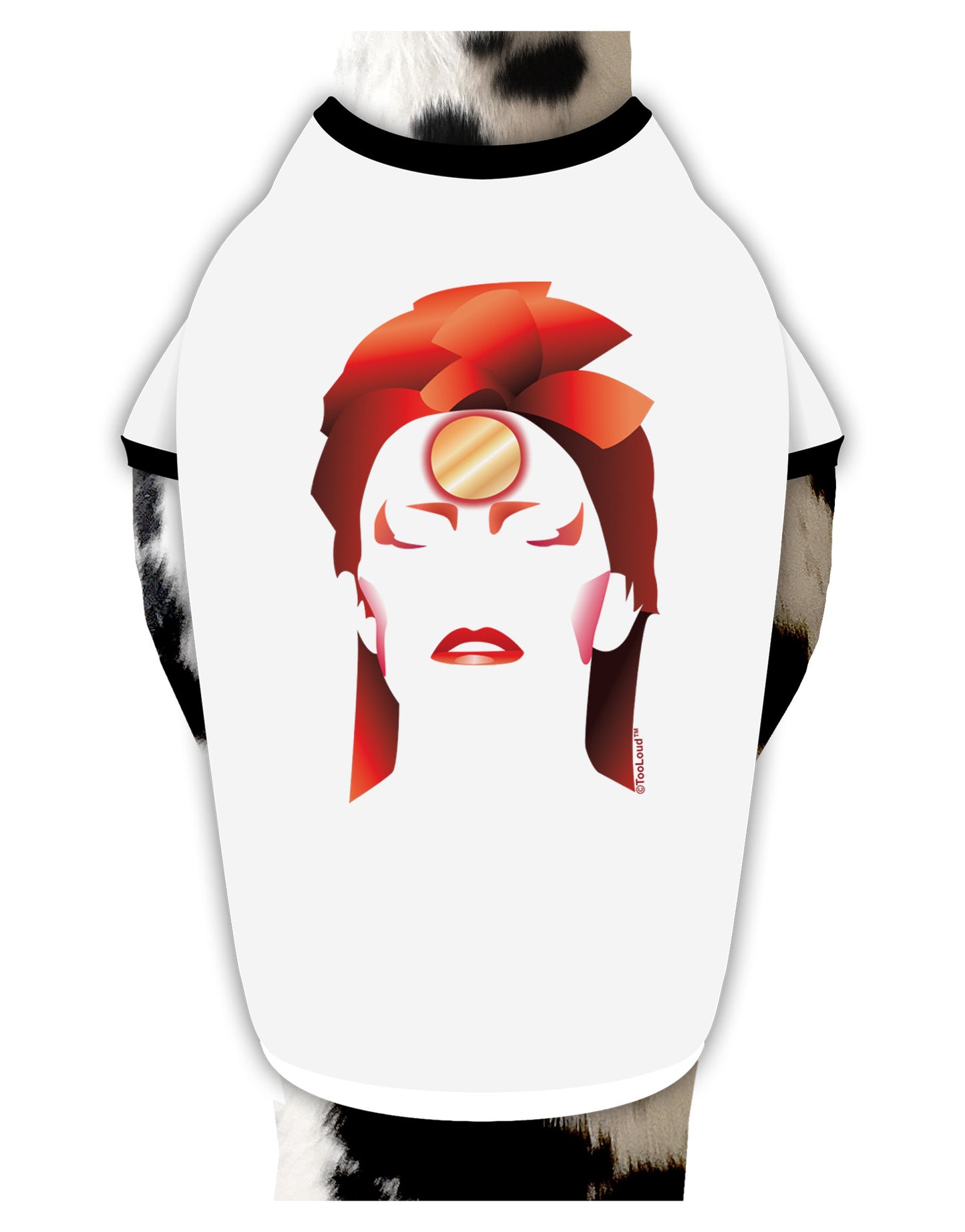 The Zig Dog Shirt-Dog Shirt-TooLoud-White-with-Black-Small-Davson Sales