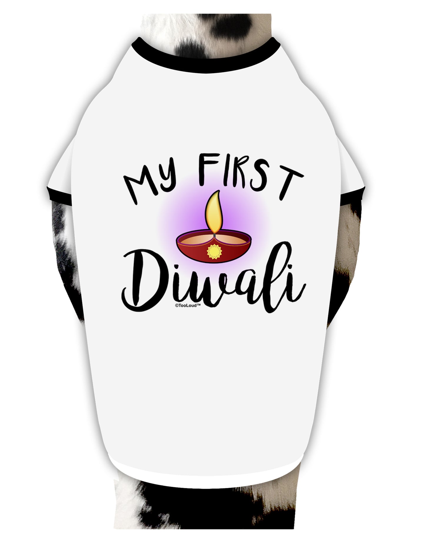 My First Diwali Dog Shirt by TooLoud-Dog Shirt-TooLoud-White-with-Black-Small-Davson Sales