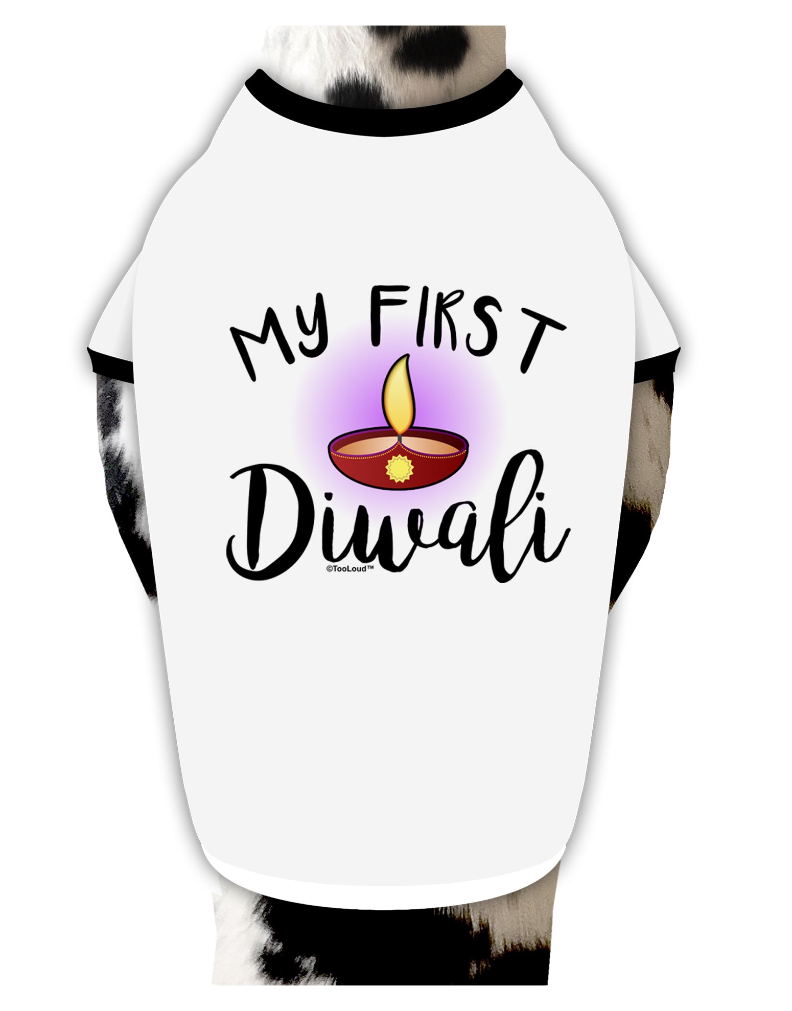 My First Diwali Dog Shirt by TooLoud-Dog Shirt-TooLoud-White-with-Black-Small-Davson Sales