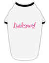 Bridesmaid Design - Diamonds - Color Stylish Cotton Dog Shirt-Dog Shirt-TooLoud-White-with-Black-Small-Davson Sales