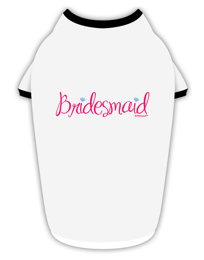 Bridesmaid Design - Diamonds - Color Stylish Cotton Dog Shirt-Dog Shirt-TooLoud-White-with-Black-Small-Davson Sales