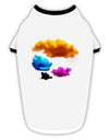 CMYK Clouds Stylish Cotton Dog Shirt-Dog Shirt-TooLoud-White-with-Black-Small-Davson Sales