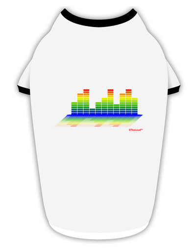 Equalizer Bars Design Stylish Cotton Dog Shirt by TooLoud-Dog Shirt-TooLoud-White-with-Black-Small-Davson Sales