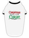 Begins With Christ Text Stylish Cotton Dog Shirt-Dog Shirt-TooLoud-White-with-Black-Small-Davson Sales