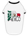 Mexico Eagle Symbol - Mexican Flag - Mexico Stylish Cotton Dog Shirt by TooLoud-Dog Shirt-TooLoud-White-with-Black-Small-Davson Sales