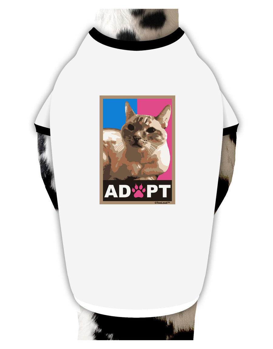 Adopt Cute Kitty Cat Adoption Dog Shirt-Dog Shirt-TooLoud-White-with-Black-XL-Davson Sales