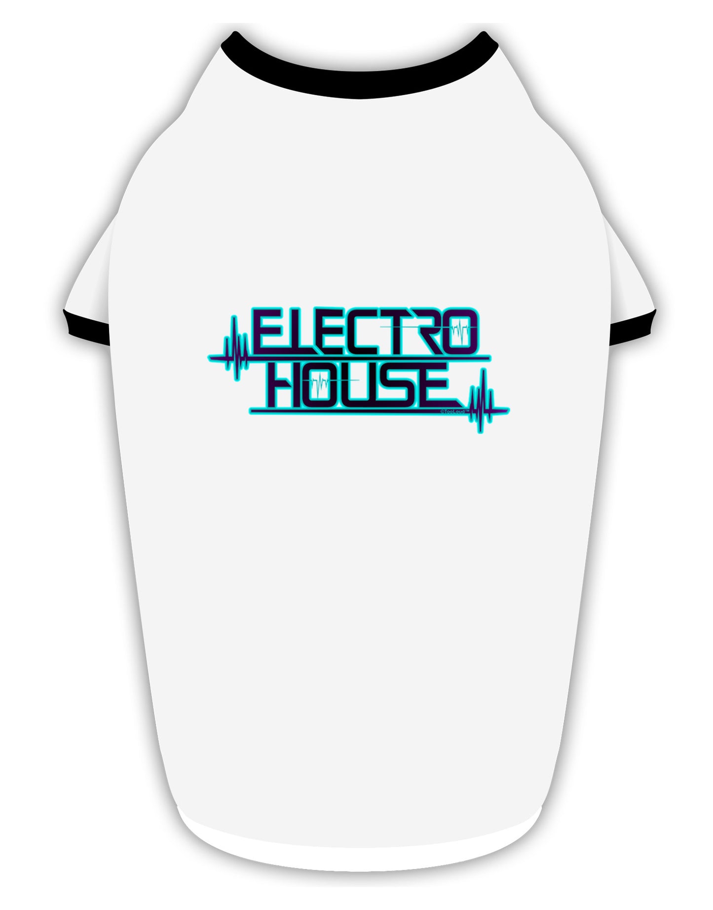 Electro House Bolt Stylish Cotton Dog Shirt-Dog Shirt-TooLoud-White-with-Black-Small-Davson Sales