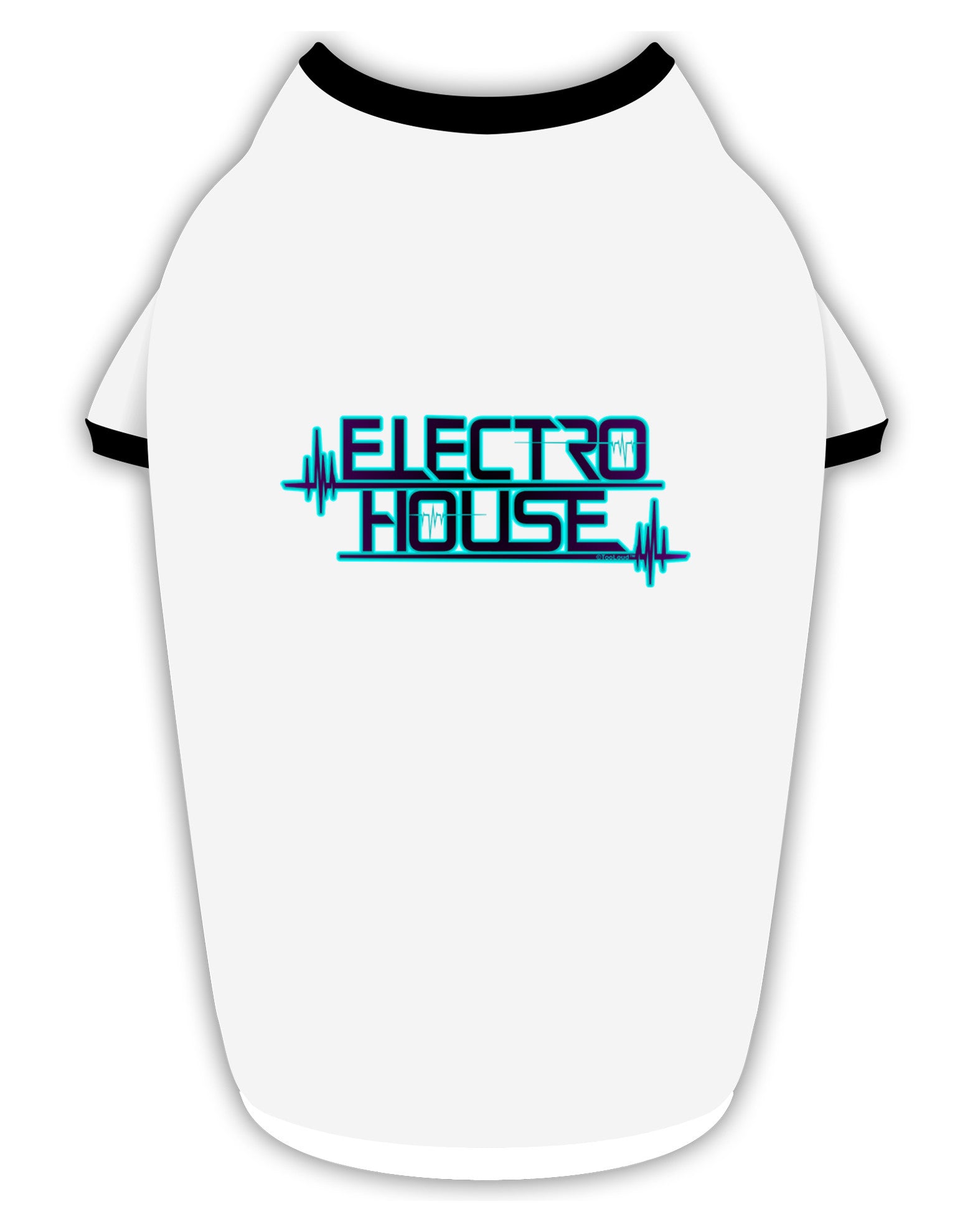 Electro House Bolt Stylish Cotton Dog Shirt-Dog Shirt-TooLoud-White-with-Black-Small-Davson Sales