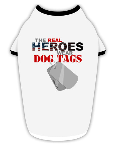 Heroes Dog Tags Stylish Cotton Dog Shirt-Dog Shirt-TooLoud-White-with-Black-Small-Davson Sales