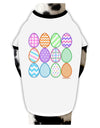 Cute Faux Applique Easter Eggs Dog Shirt-Dog Shirt-TooLoud-White-with-Black-Small-Davson Sales