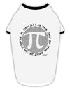 Ultimate Pi Day - Retro Computer Style Pi Circle Stylish Cotton Dog Shirt by TooLoud-Dog Shirt-TooLoud-White-with-Black-Small-Davson Sales